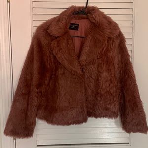 Faux fur jacket
